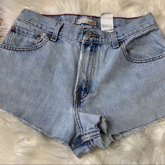 LEVI custom STUDDED denim shorts - Picture 6 of 6